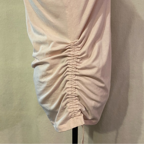 Athleta racerback Encore Tank top pale ballerina gown pink cinched sides - Picture 7 of 10